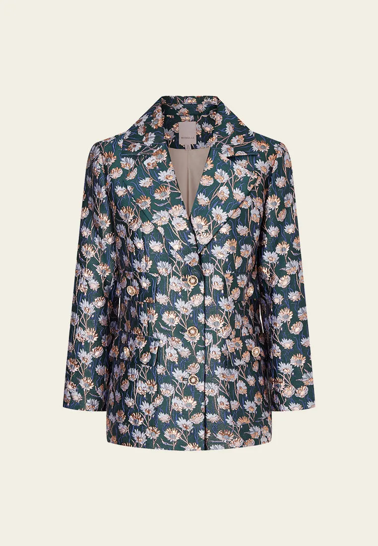 Prestige Floral Pattern Coat