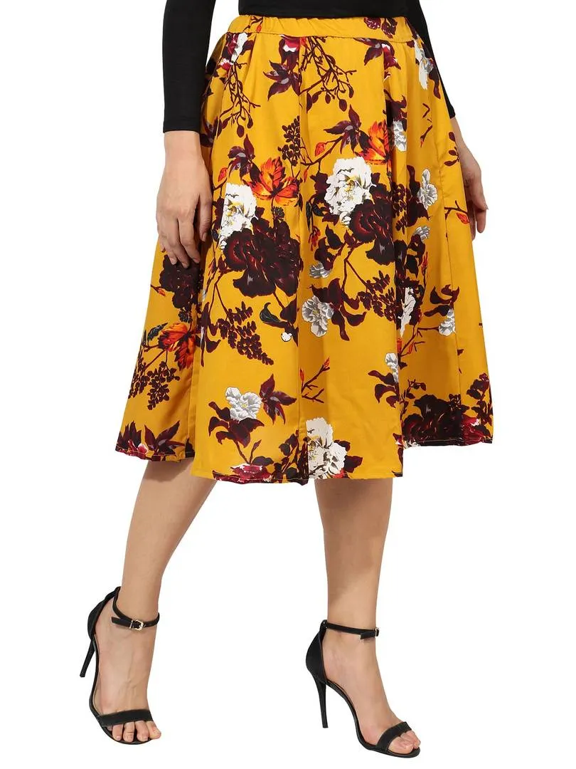 Printed Crepe Women Skirt