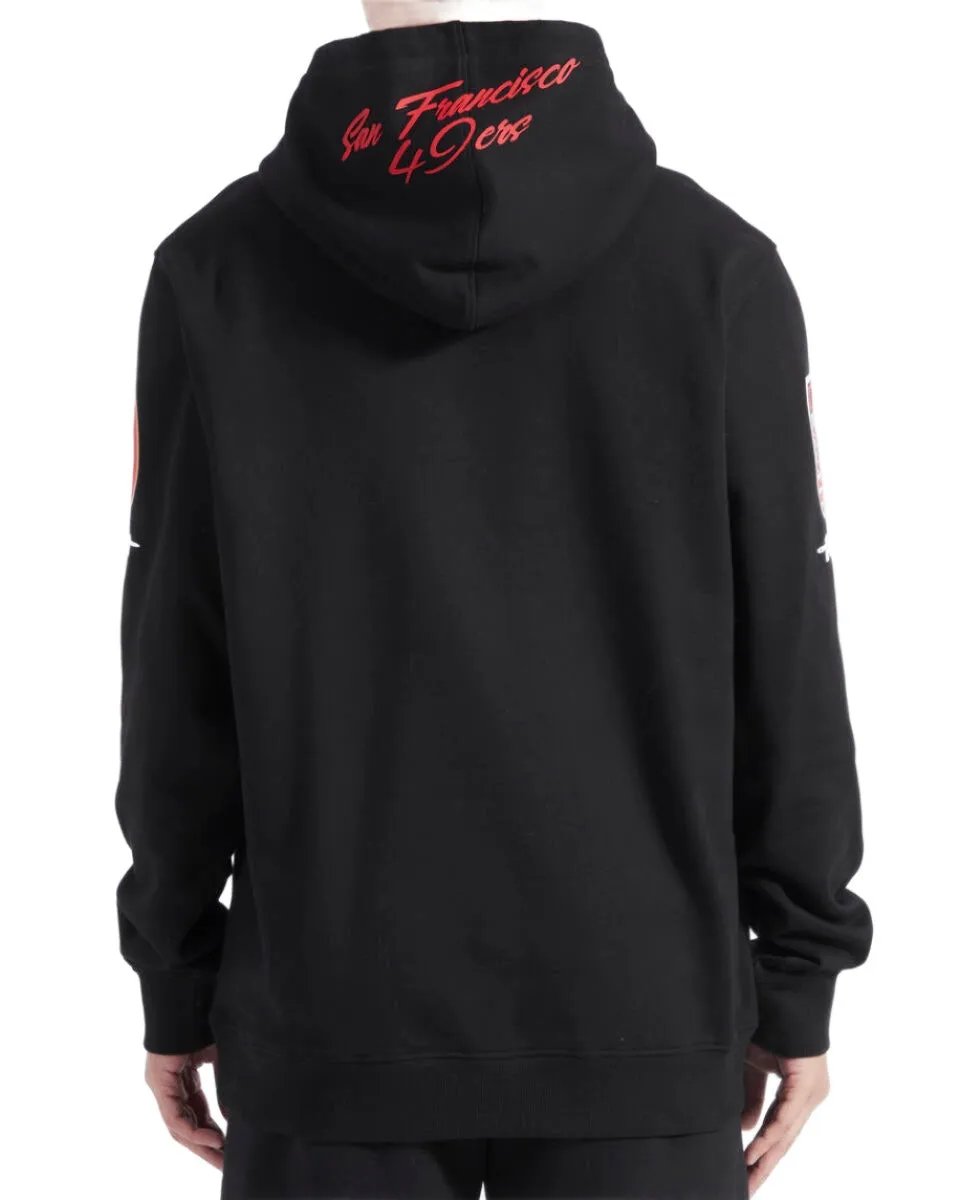 Pro Standard San Francisco 49ers Fast Lane Fleece PO Hoodie-Black