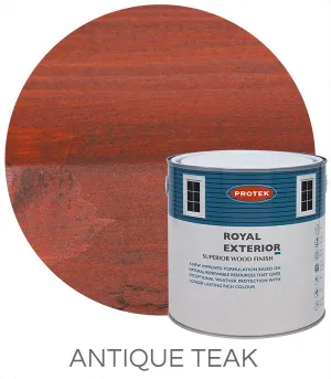 Protek Royal Exterior Wood Finish in Antique Teak