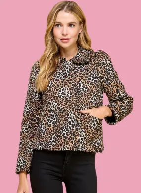 Quilted Leopard Jacket