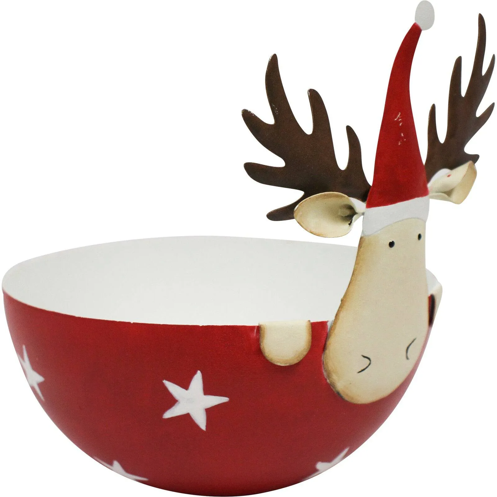 Reindeer Decorative Bowl Red - Large