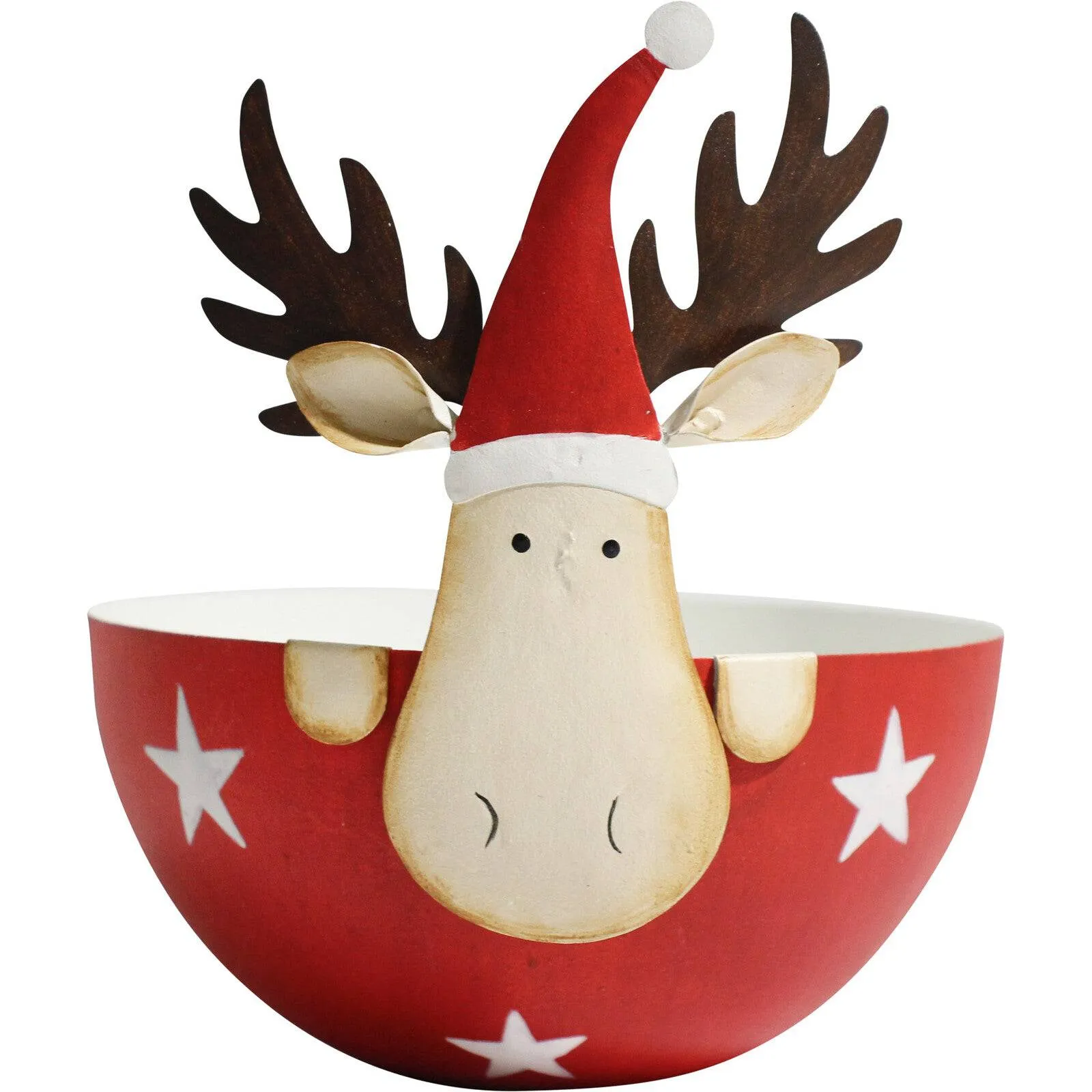 Reindeer Decorative Bowl Red - Large