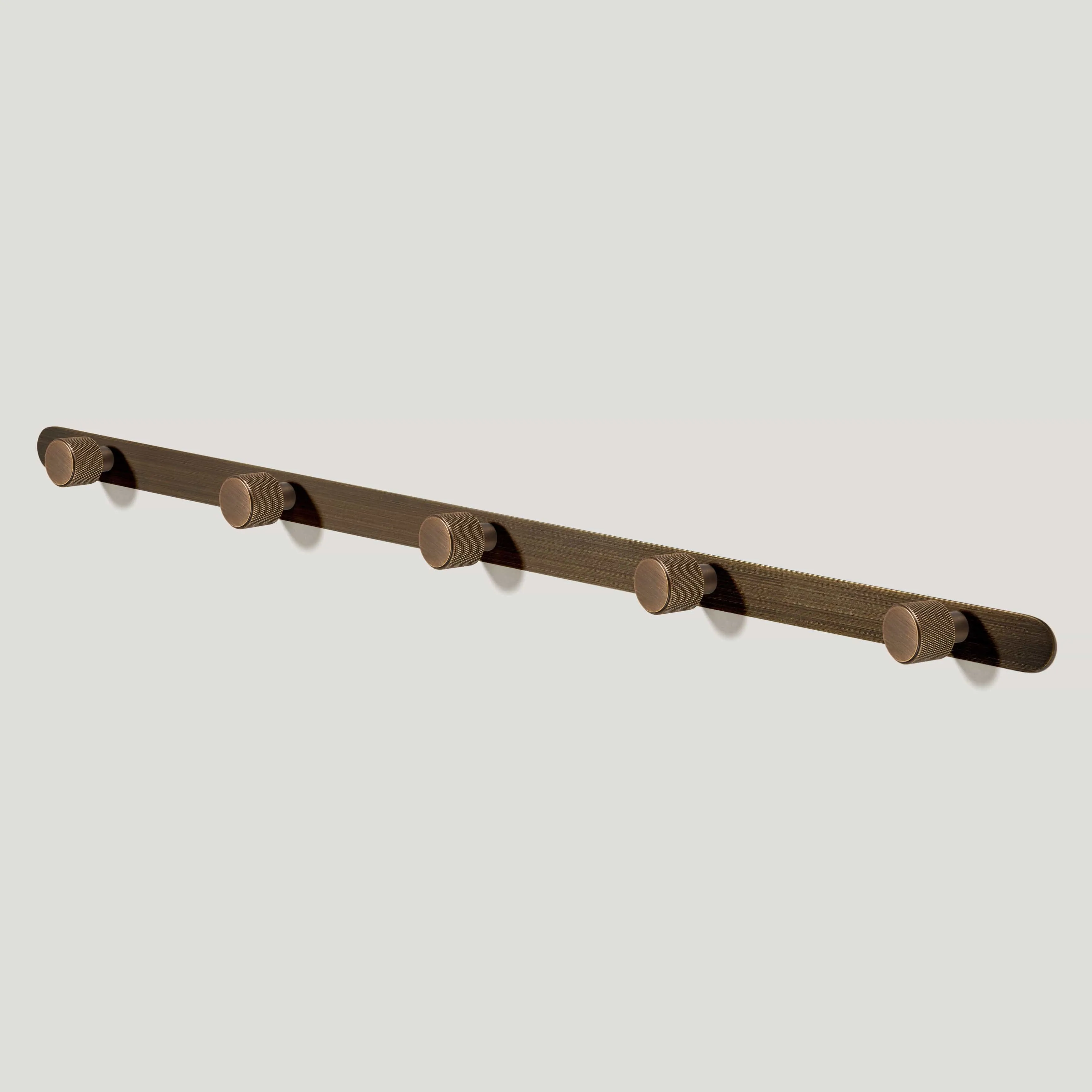 REVILL Metal Wall Mounted Coat Rack - Antique Brass