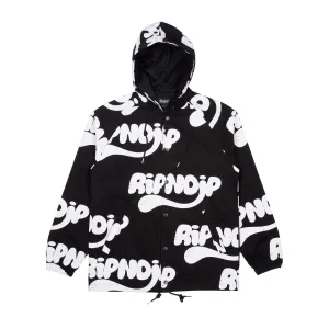 RIPNTAIL Hooded Coaches Jacket (Black)