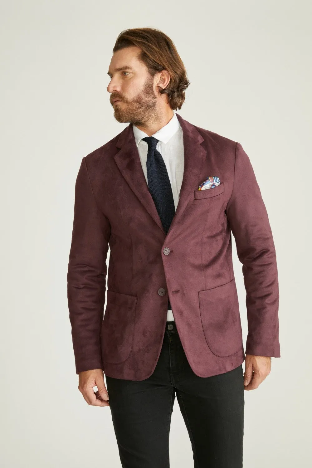 Robert Graham Men's Vegan Sueded Blazer