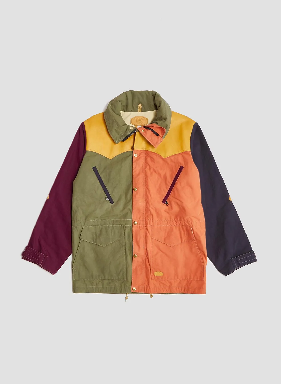 Rocky Mountain Featherbed x Nigel Cabourn Mountain Parka Dry Wax in Multicolour