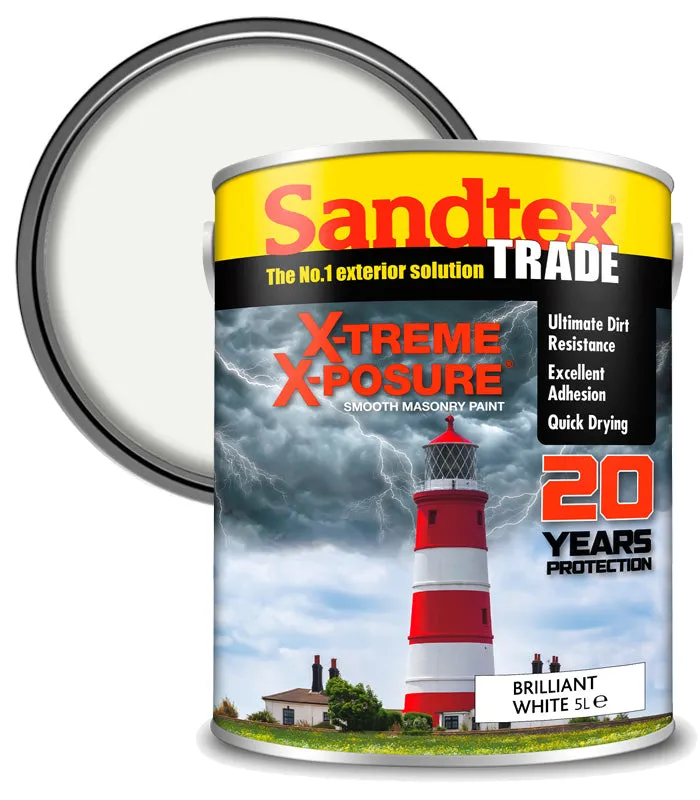 Sandtex Trade Xtreme Xposure Smooth Masonry Paint - 5 Litres