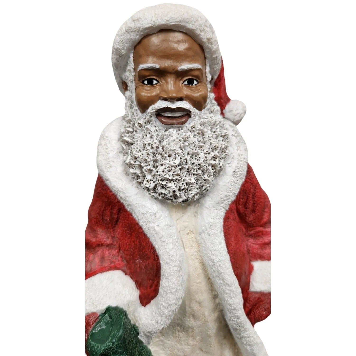 Santa Claus Holding with Chimney Figurine