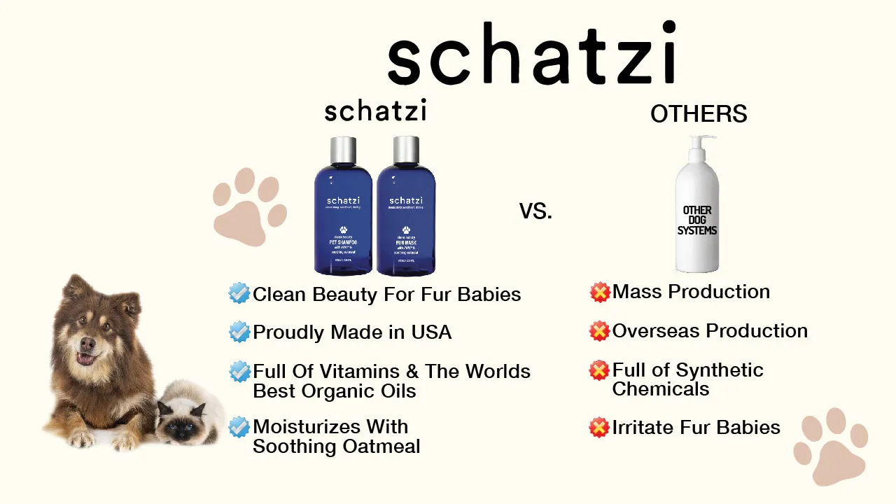 Schatzi Pet Shampoo with Pure4 & Soothing Oatmeal 8 fl oz.