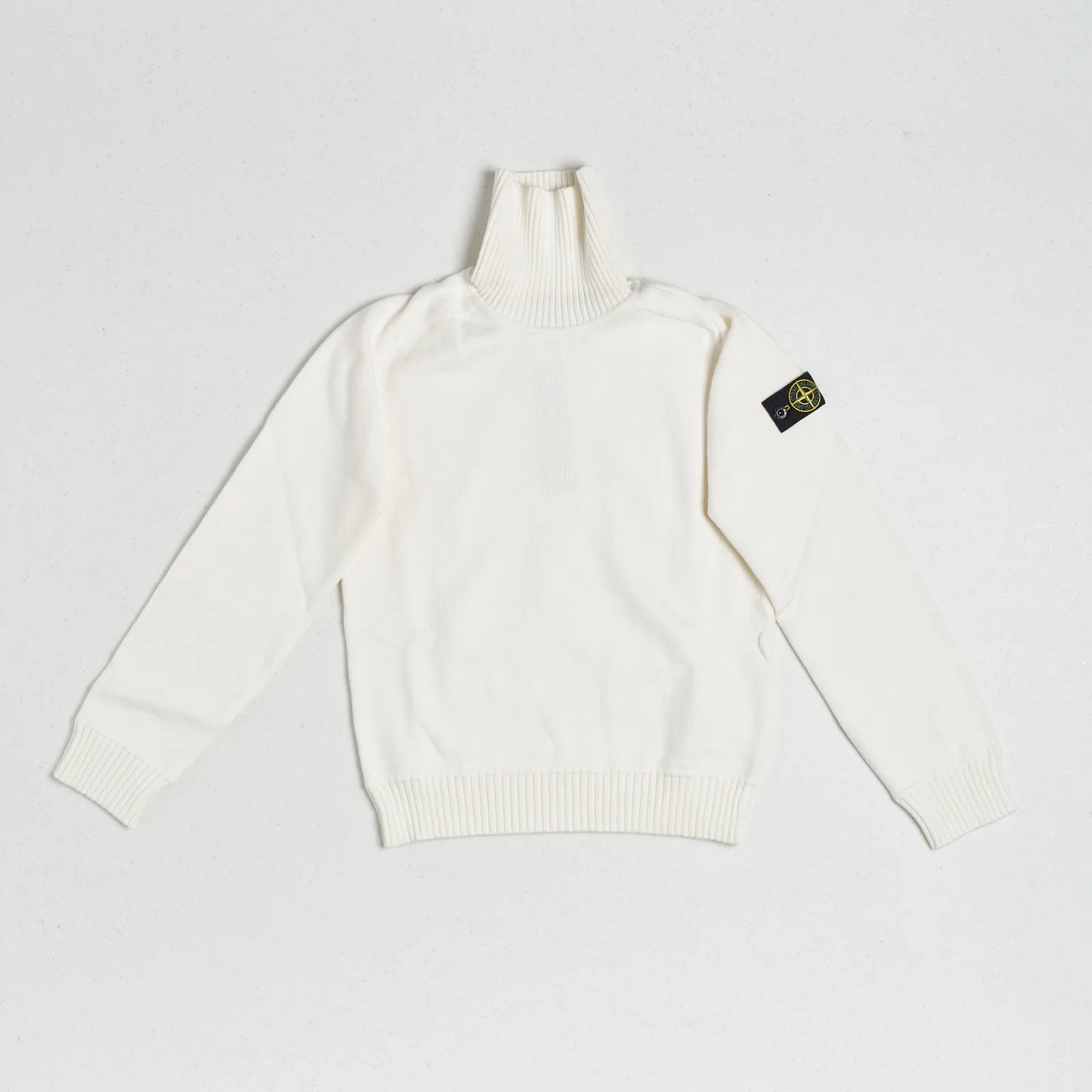 Stone Island Turtleneck Knit Naturale Bambino