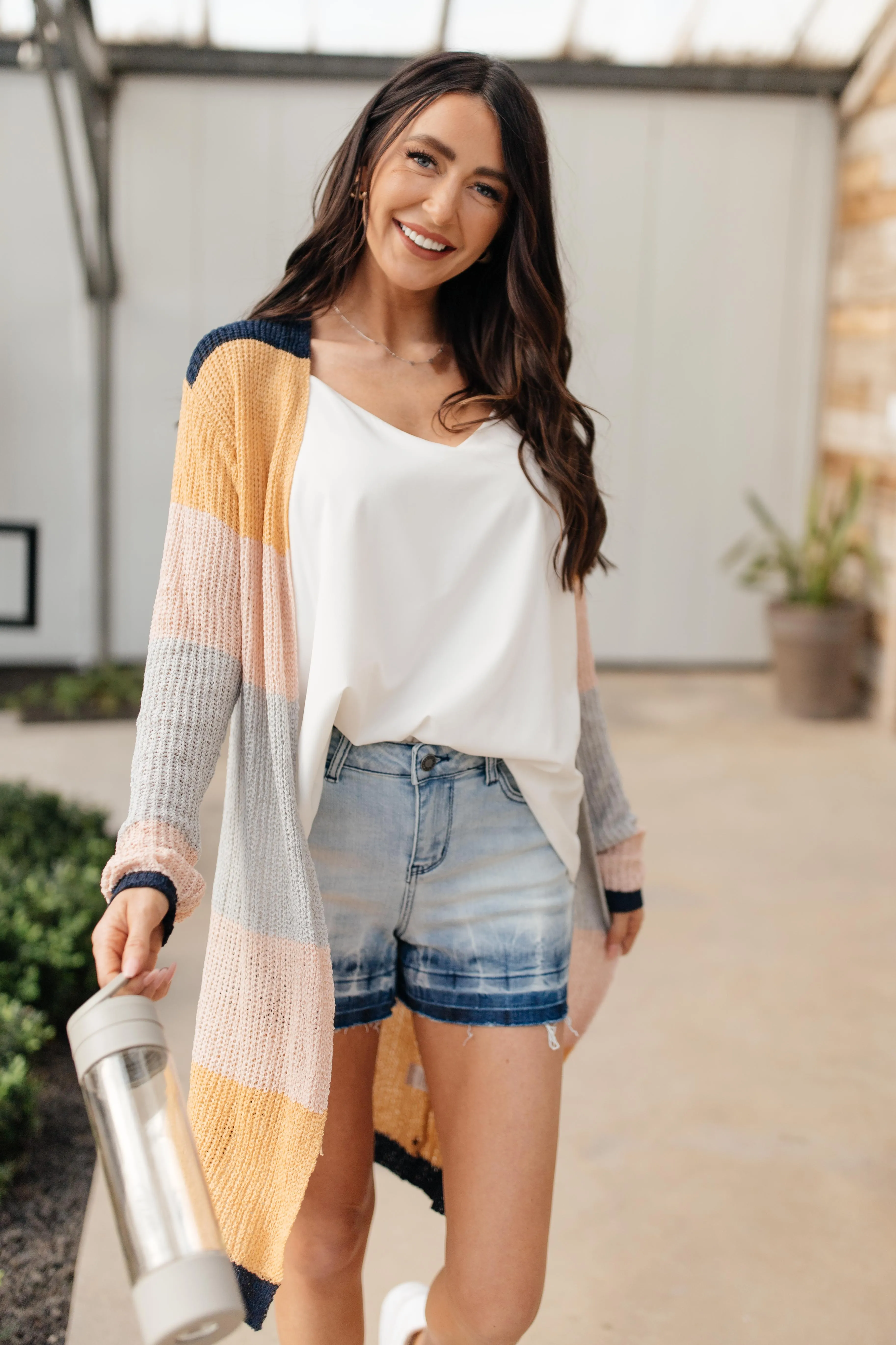 Striped Type Cardigan