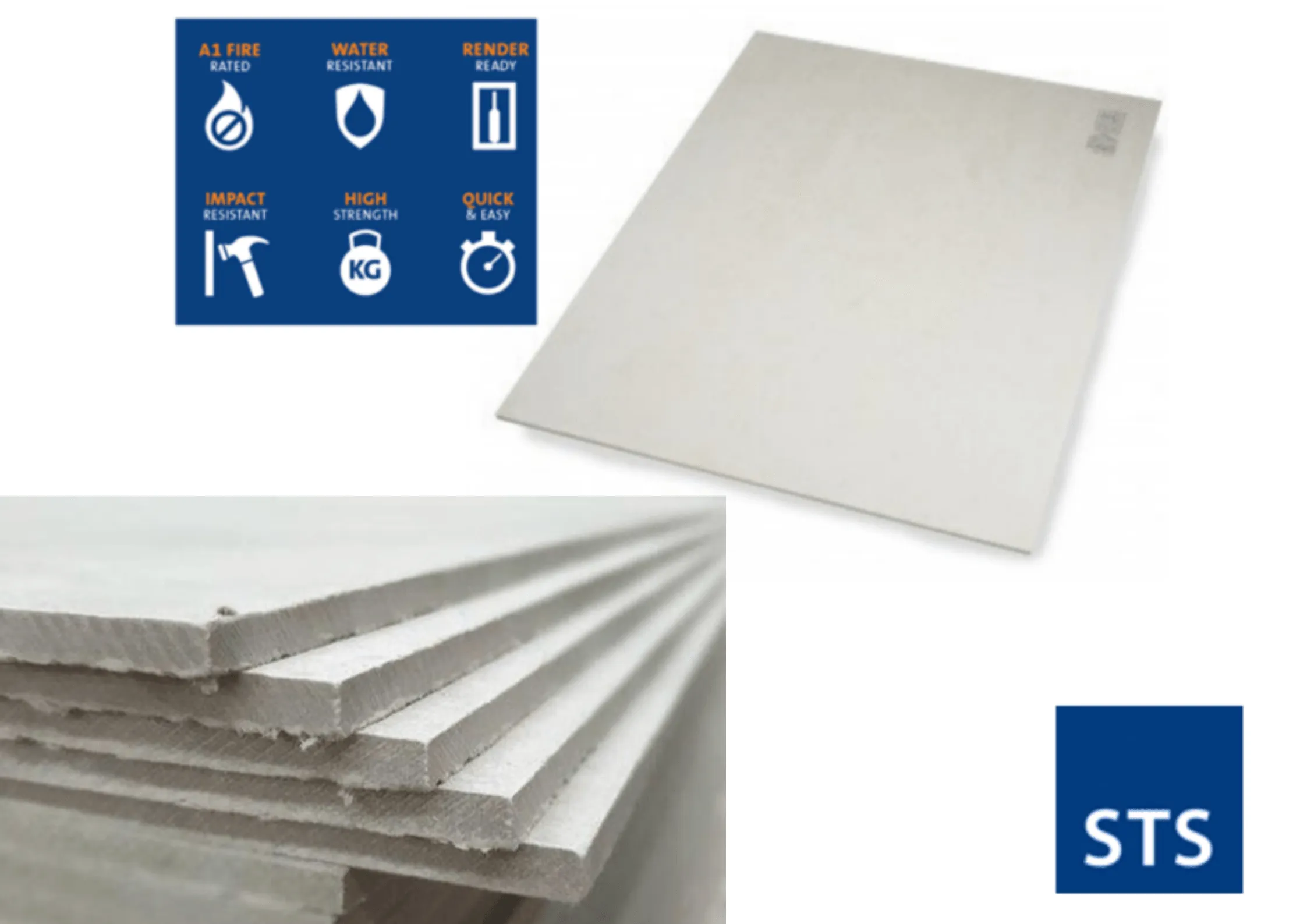 STS A1 Fire Rated Construction Cement Board 6mm