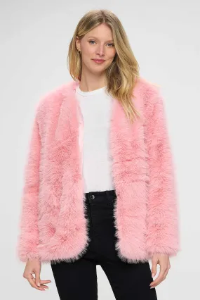 Stunning Pink Fur Coat