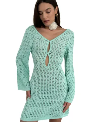 TEEK - Knitted Mesh Cover Up Dress