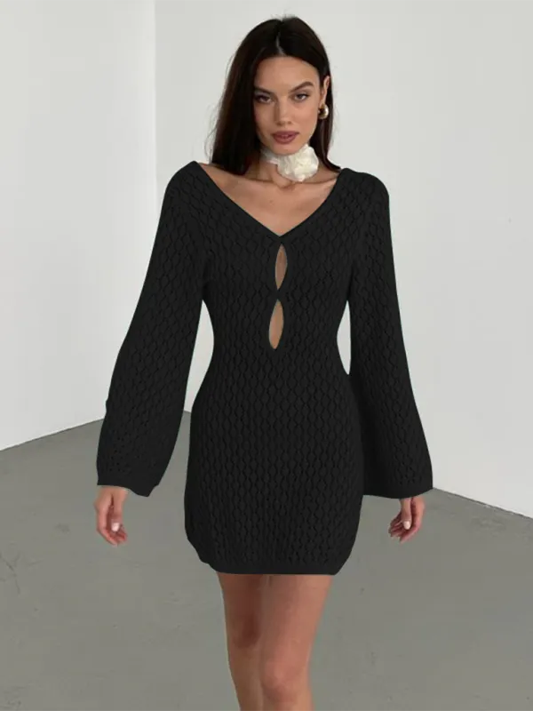 TEEK - Knitted Mesh Cover Up Dress