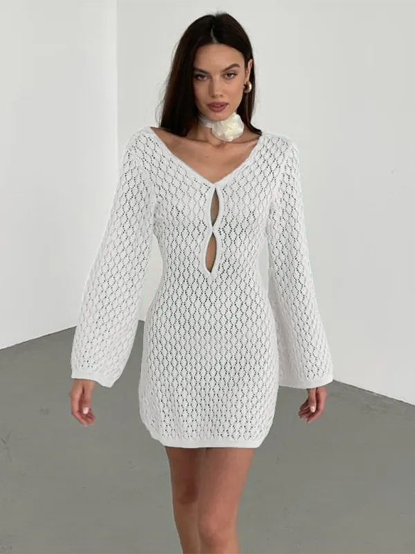 TEEK - Knitted Mesh Cover Up Dress