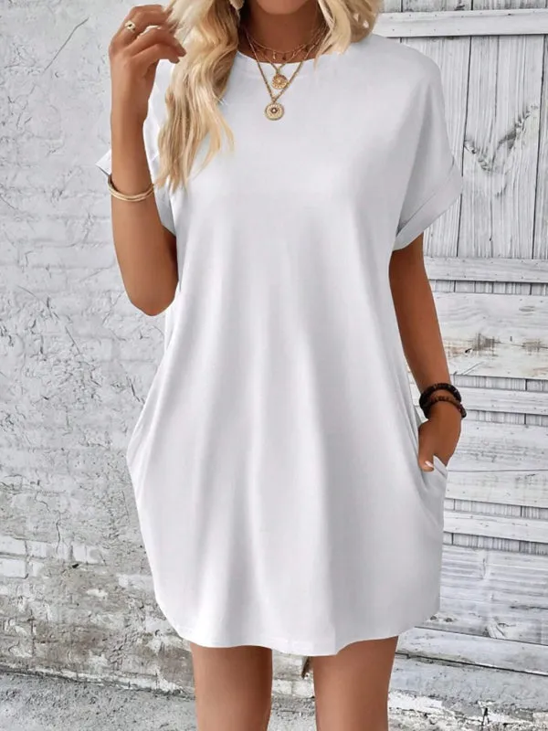 TEEK - Loose Short Sleeve Pocket Dress