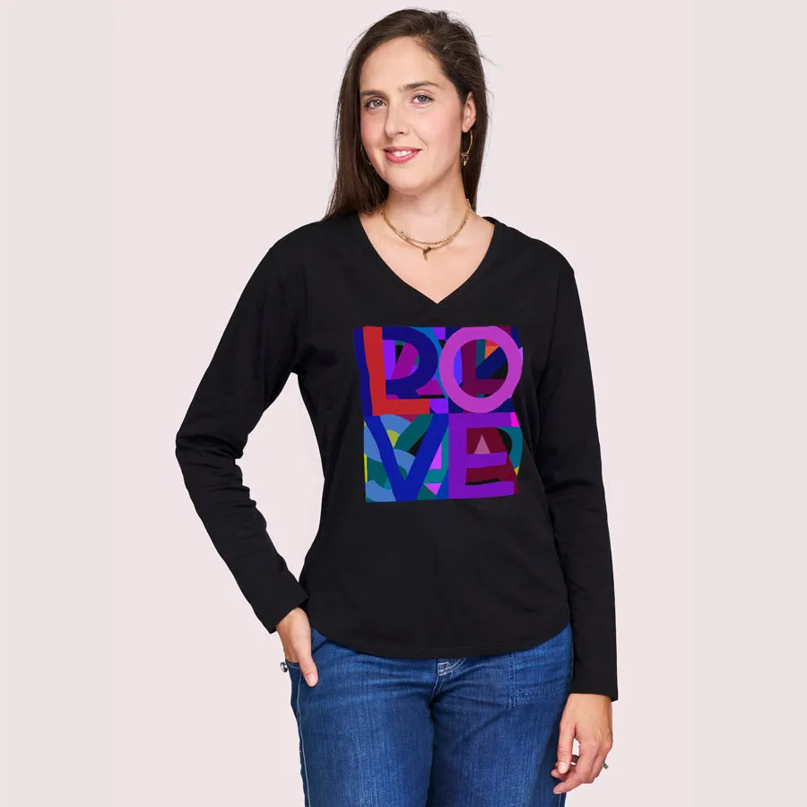 The Victoria Long Sleeve Tee - Electric Love