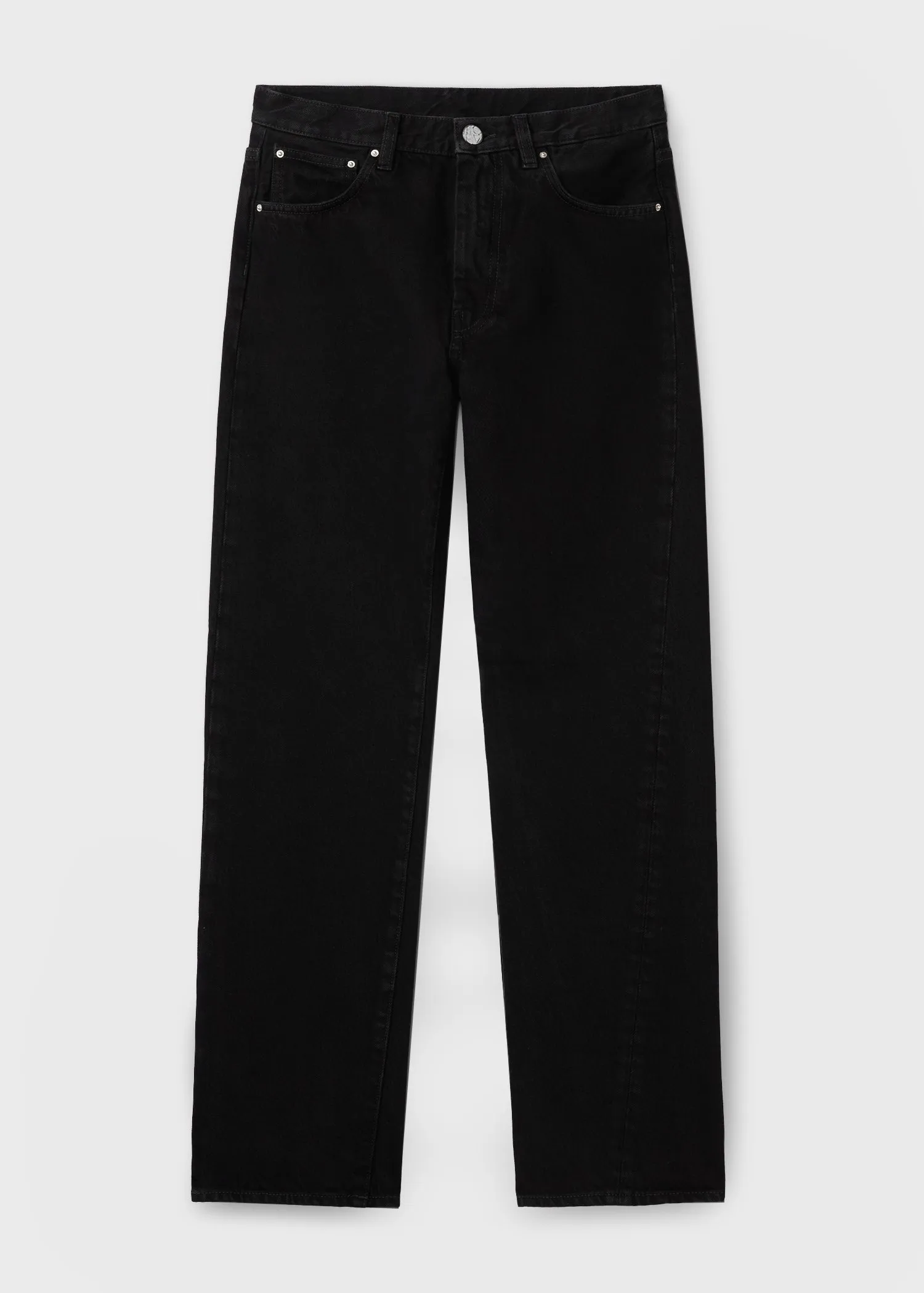 Twisted seam denim black