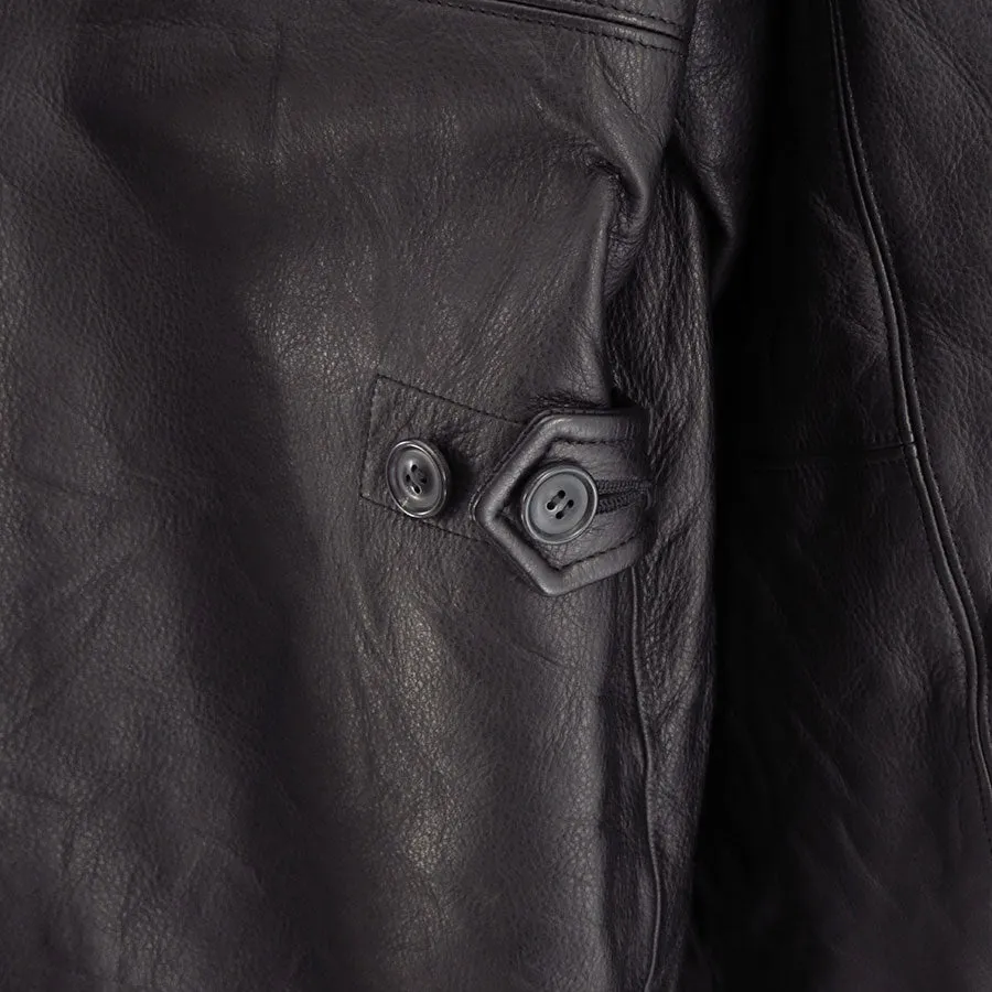 【UNUSED/アンユーズド】<br>Leather car coat <br>US2450