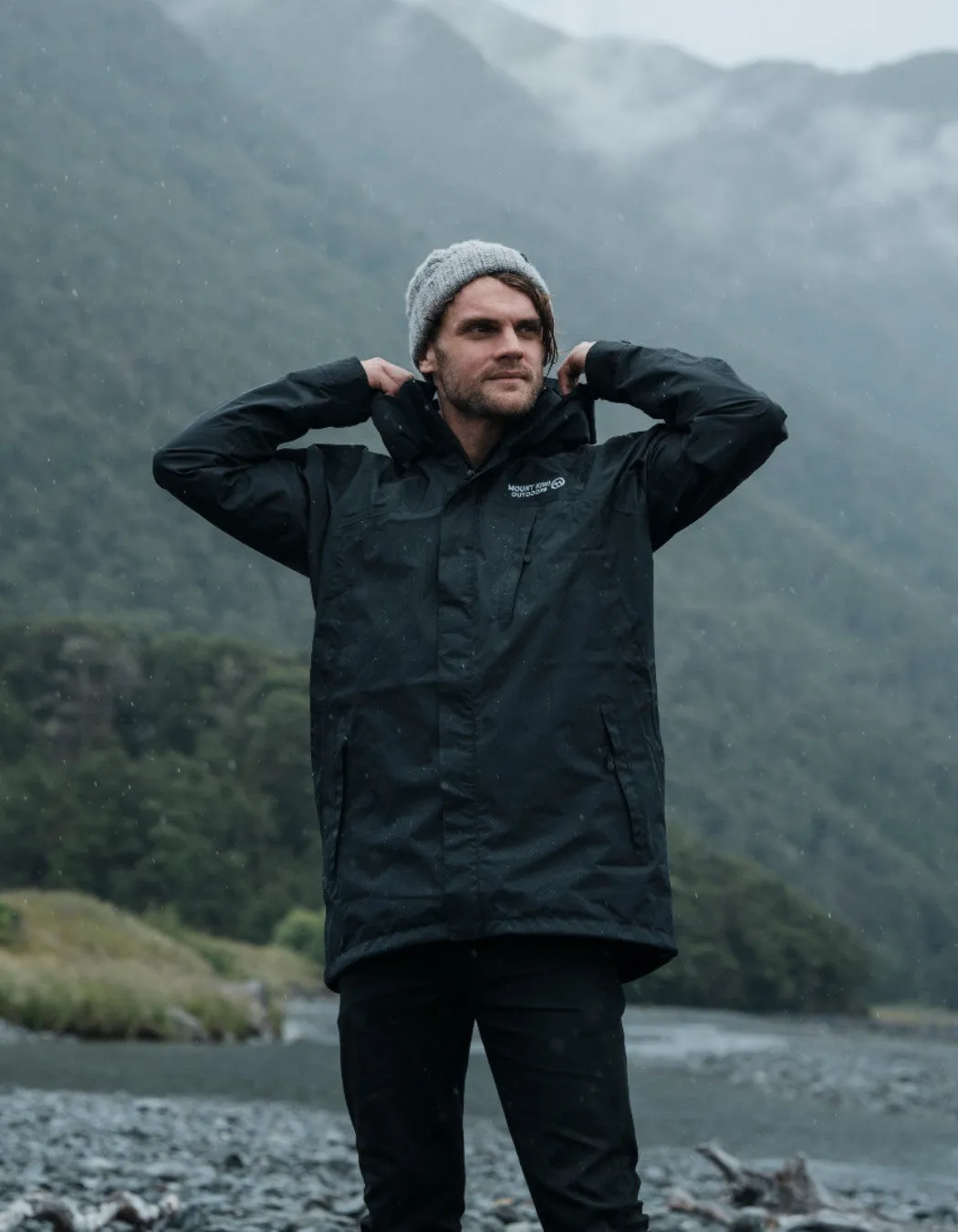 Ventura Waterproof Rain Jacket - Men Black