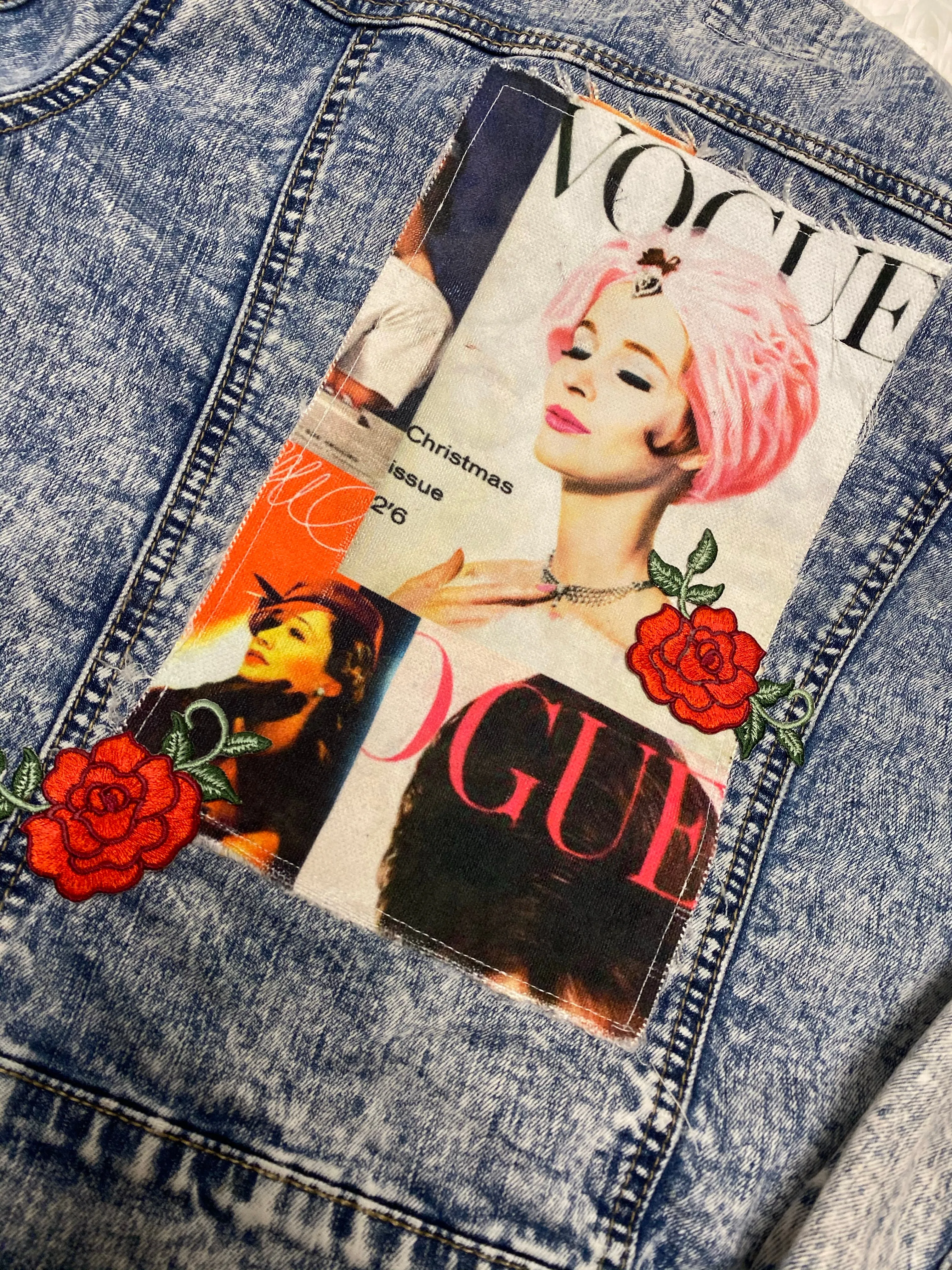 “Vogue it out” denim jacket set