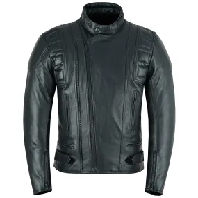 Warrior Gears® Mens Double Zipper Nappa Cowhide Real Leather Motorcycle Jacket | Premium CE Armoured Bikers Jacket (Copy)