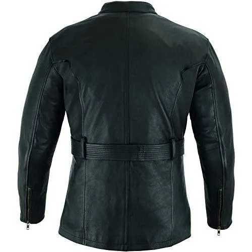 Warrior Gears® Mens Motorcycle Jacket, Premium CE Armour Genuine Nappa Cowhide Leather Bikers Jacket For Riding Touring