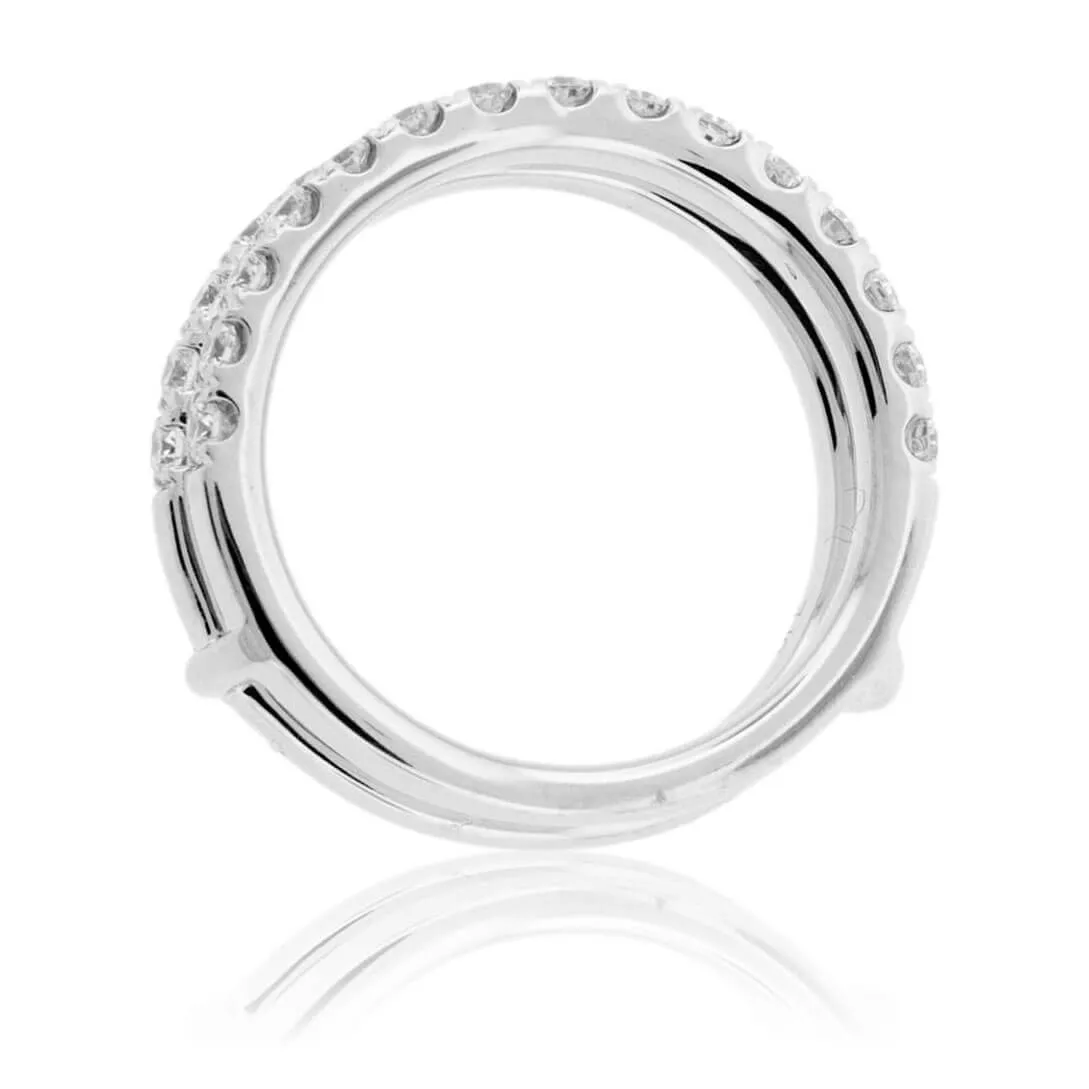 White Gold 1.00ctw Diamond Ring Jacket