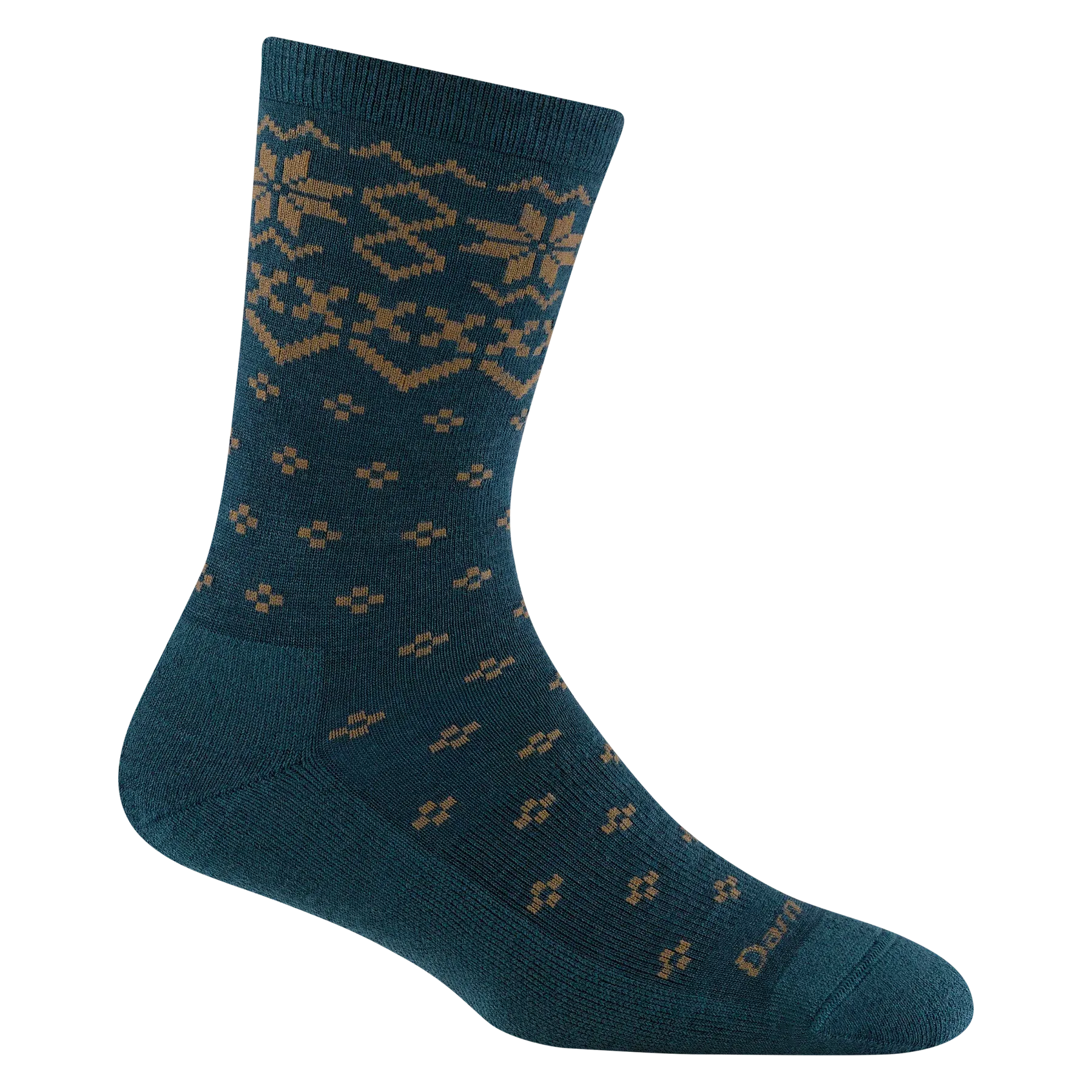 Women's Darn Tough Shetland Crew Lightweight Lifestyle Sock Color: Dark Teal