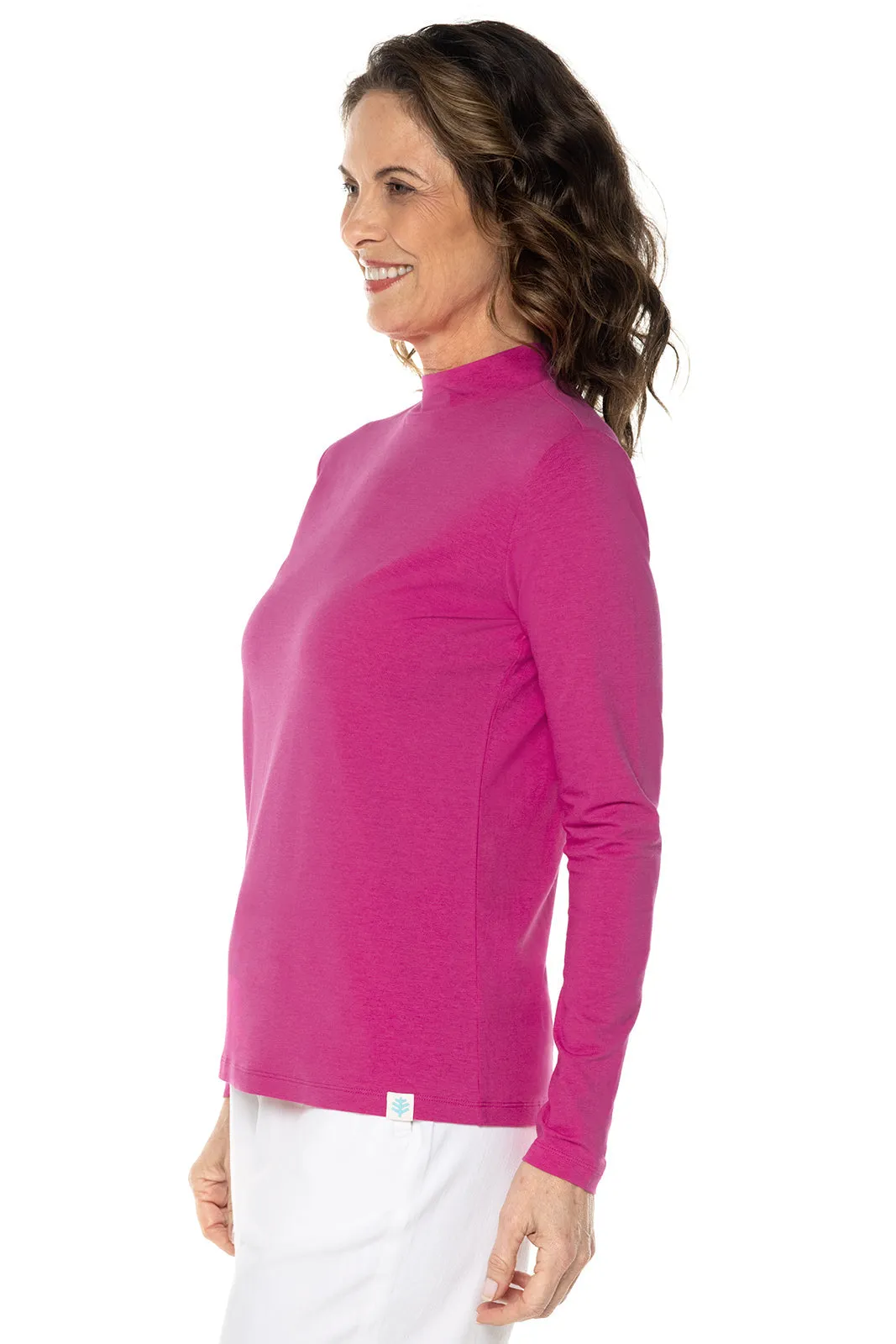 Women's Islandia Long Sleeve Turtleneck  |  Magnolia Pink