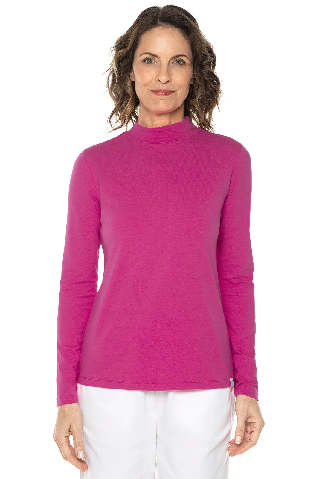 Women's Islandia Long Sleeve Turtleneck  |  Magnolia Pink