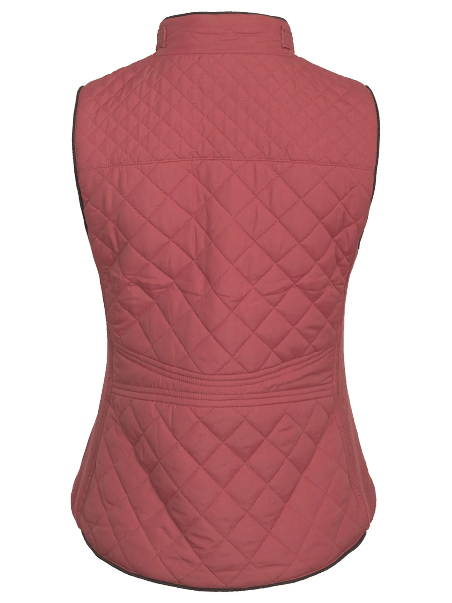 Womens Quilted Vest Fully Lined Lightweight Padded Vest Plus Size (S-3X)