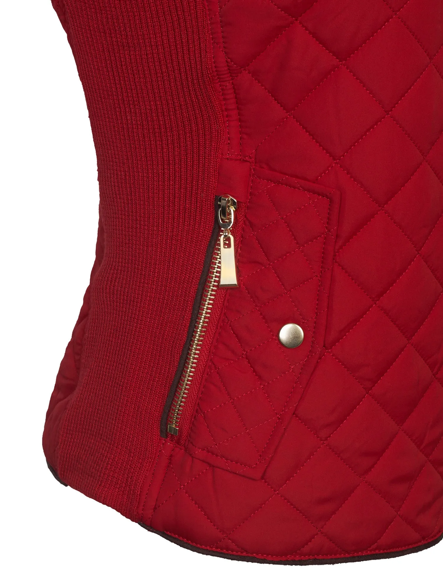 Womens Quilted Vest Fully Lined Lightweight Padded Vest Plus Size (S-3X)