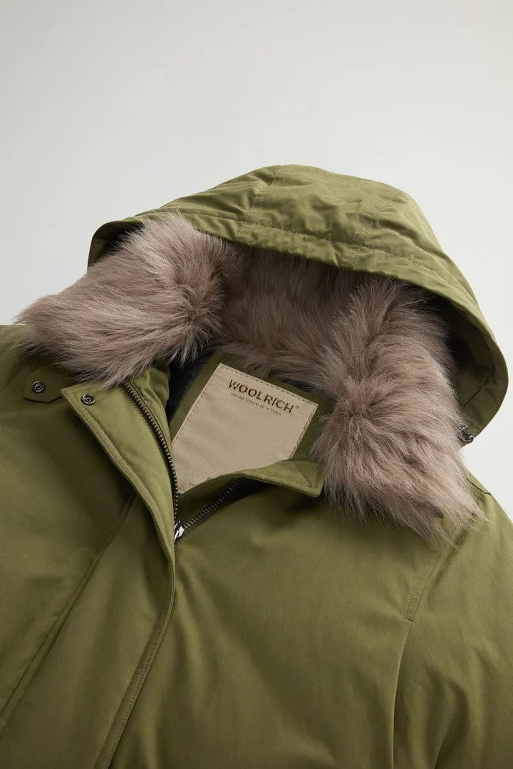 Woolrich Arctic Long Parka Verde Donna