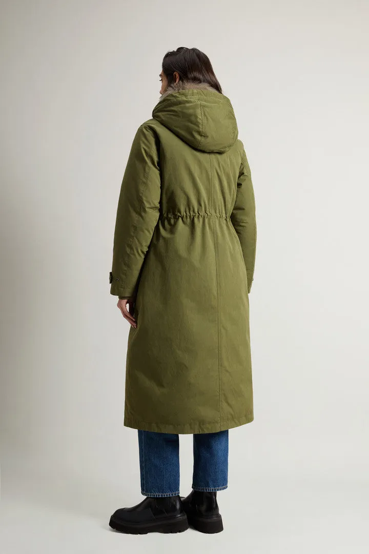 Woolrich Arctic Long Parka Verde Donna