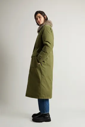 Woolrich Arctic Long Parka Verde Donna