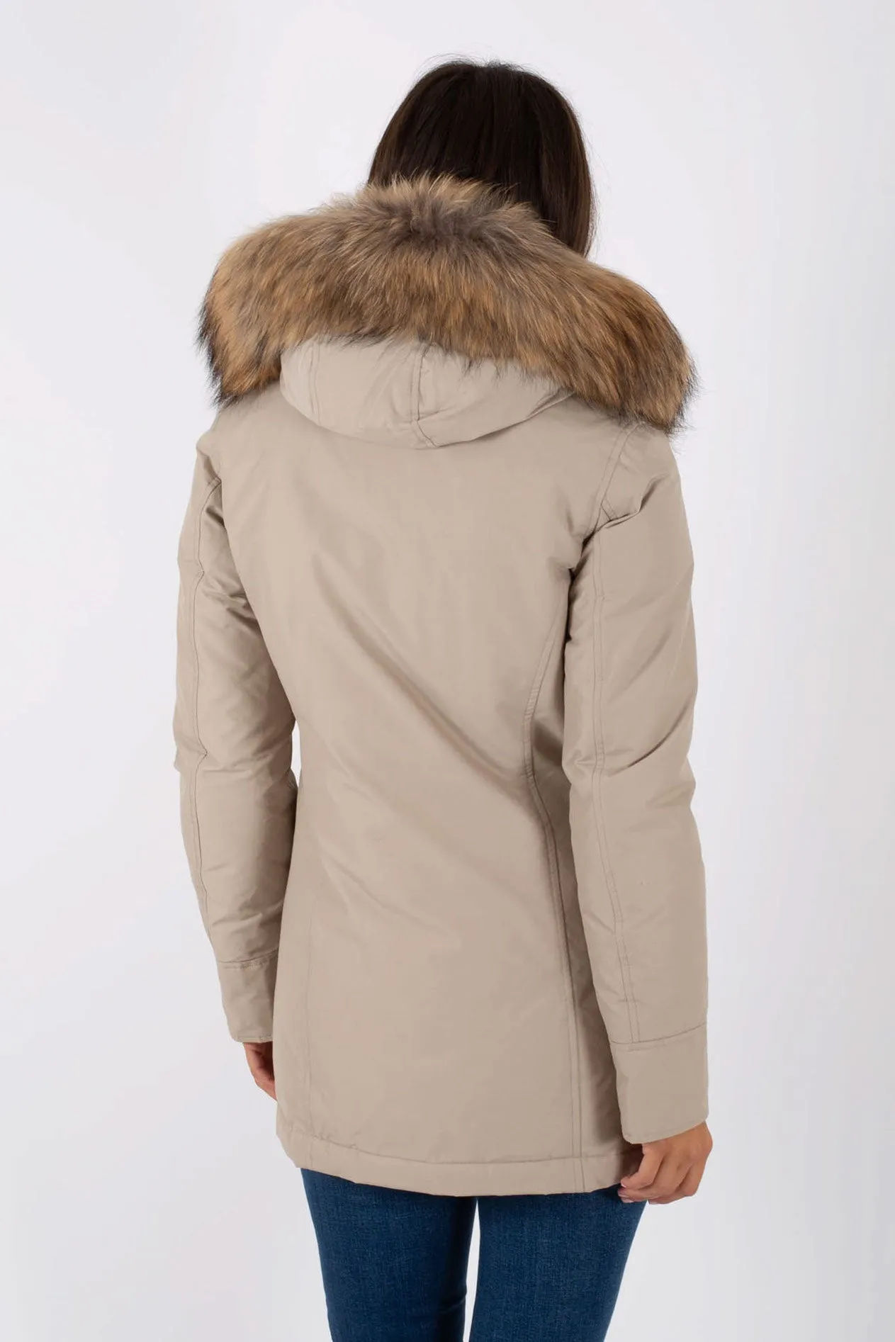 Woolrich Arctic Parka 2 Tasche Grigio Donna