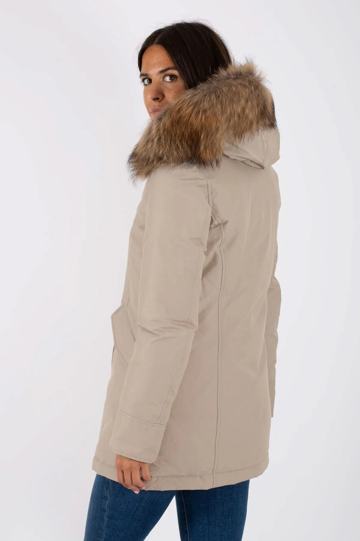 Woolrich Arctic Parka 2 Tasche Grigio Donna