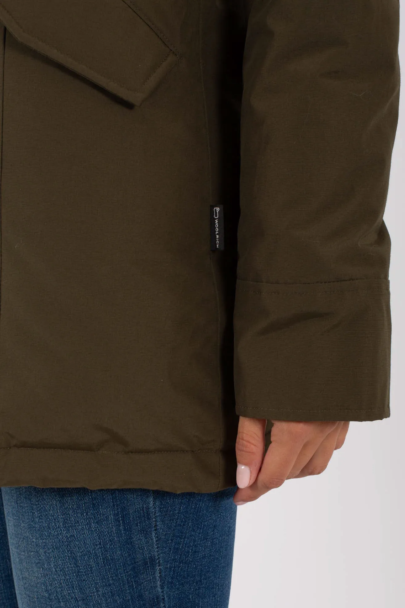 Woolrich Arctic Parka 2 Tasche Verde Donna