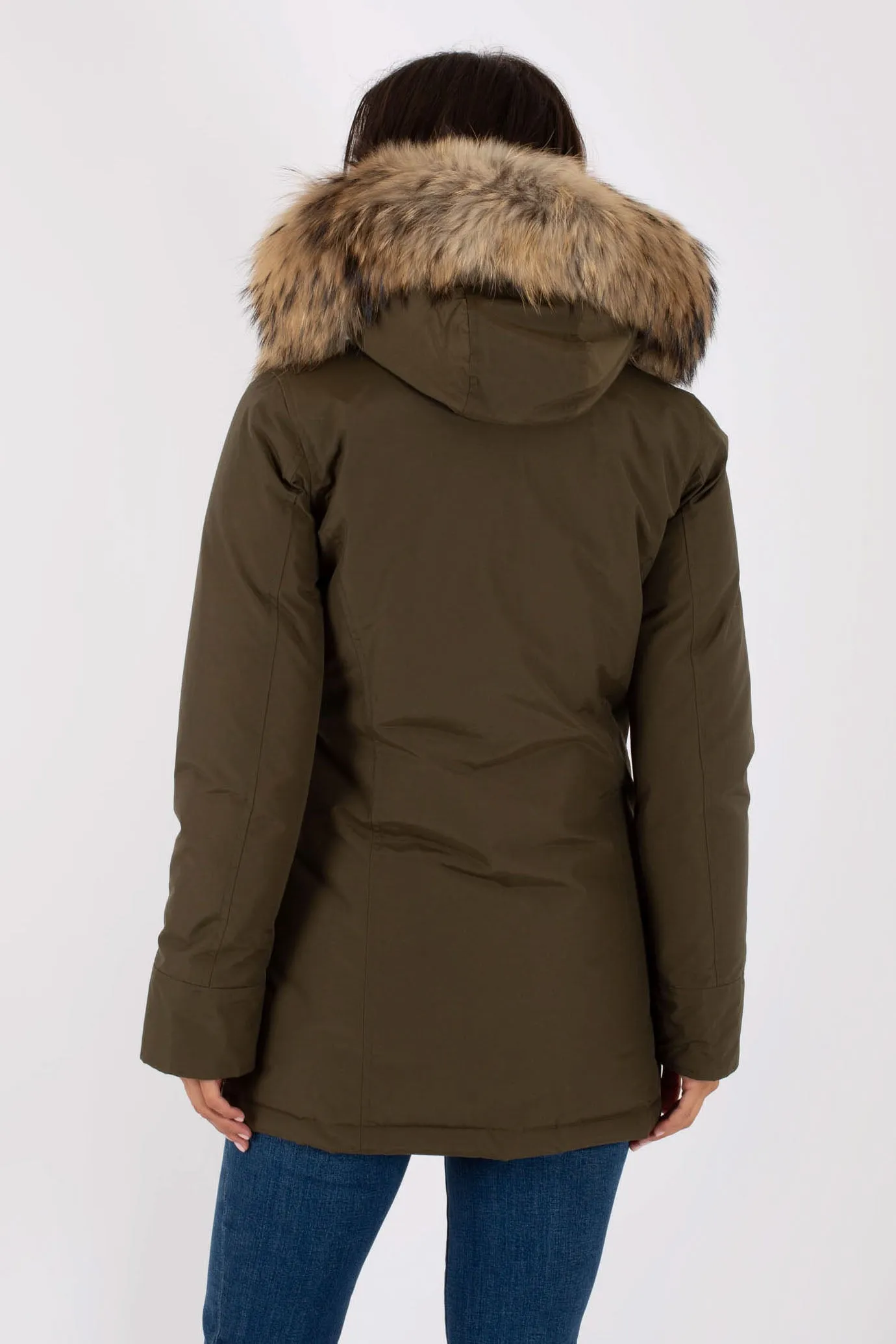 Woolrich Arctic Parka 2 Tasche Verde Donna