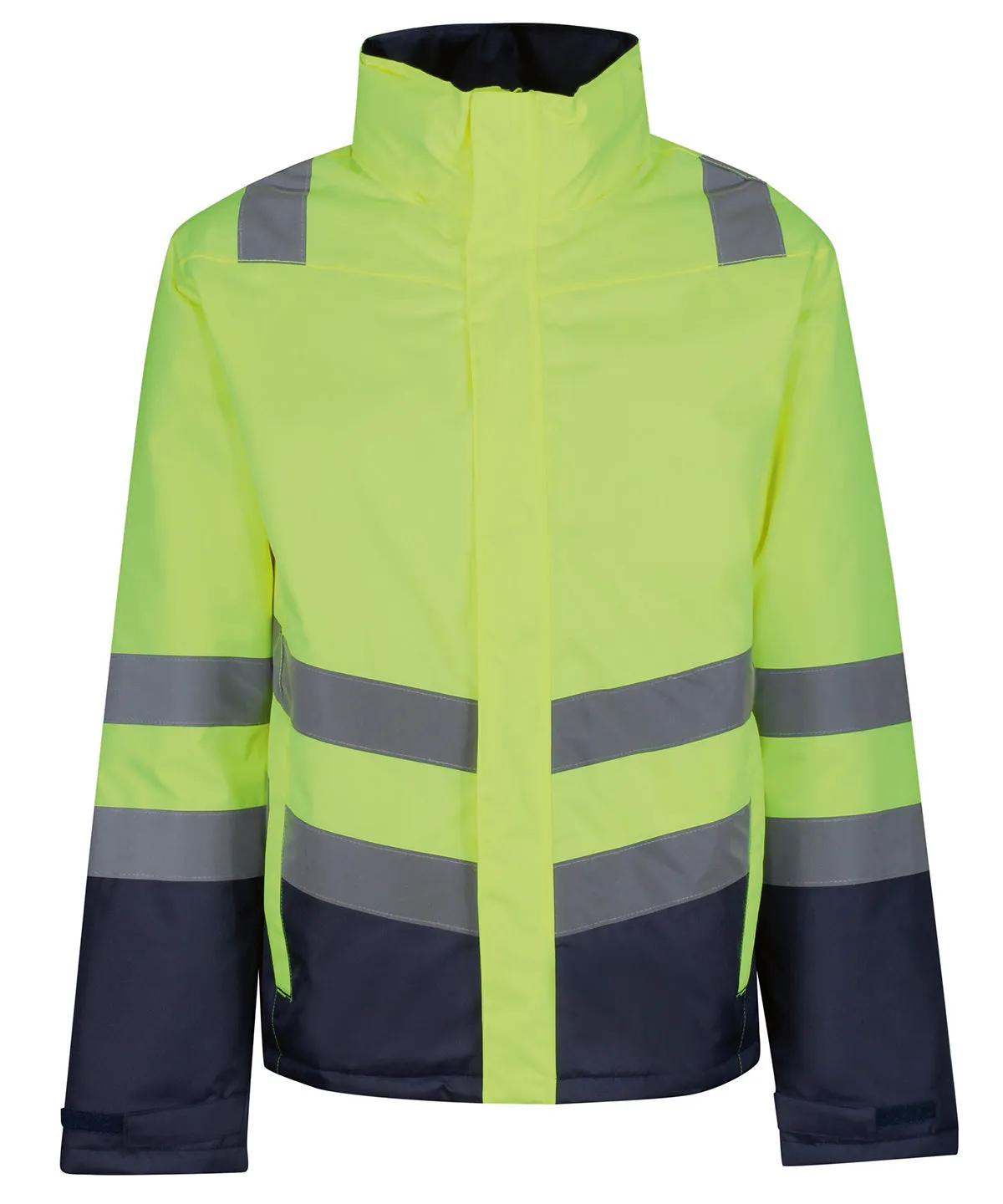 Yellow/Navy - Pro hi-vis insulated parka