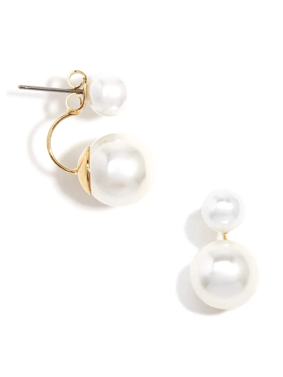 Zenzii Pearl Ear Jacket Earring